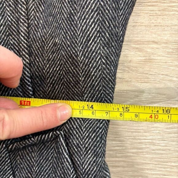 Soia & Kyo Gray Wool Herringbone Warm Coat Double lining sz XS - Picture 10 of 13